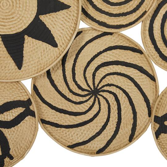 Tan & Black Iron Eclectic Wall Decoration